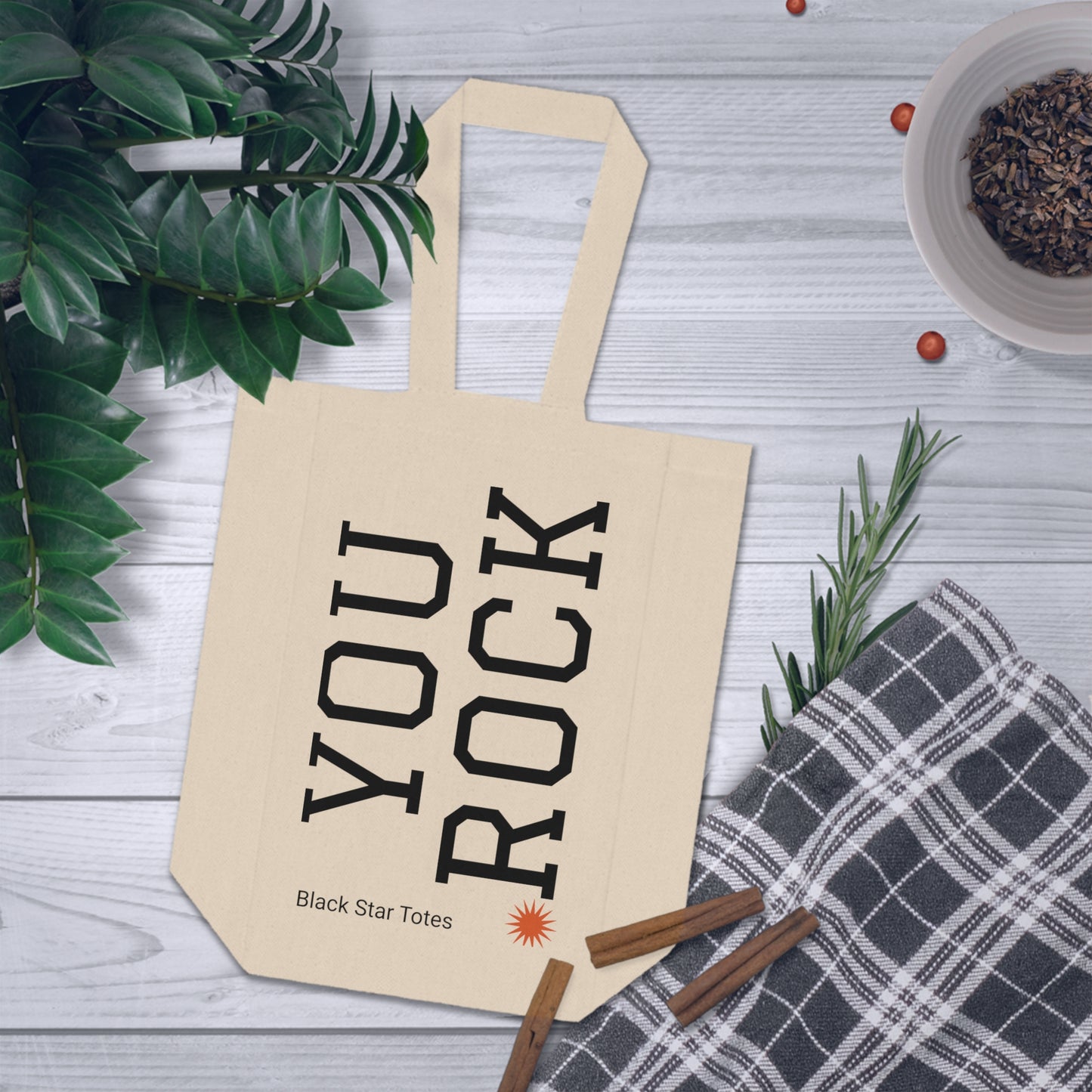 YOU ROCK Double Wine Tote Bag