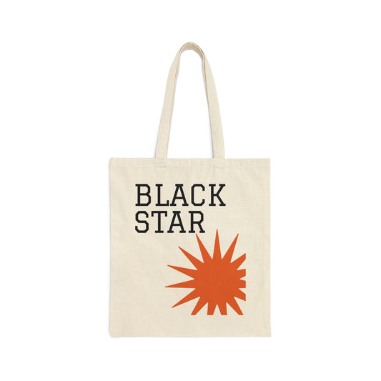 BLACK STAR Cotton Canvas Tote Bag