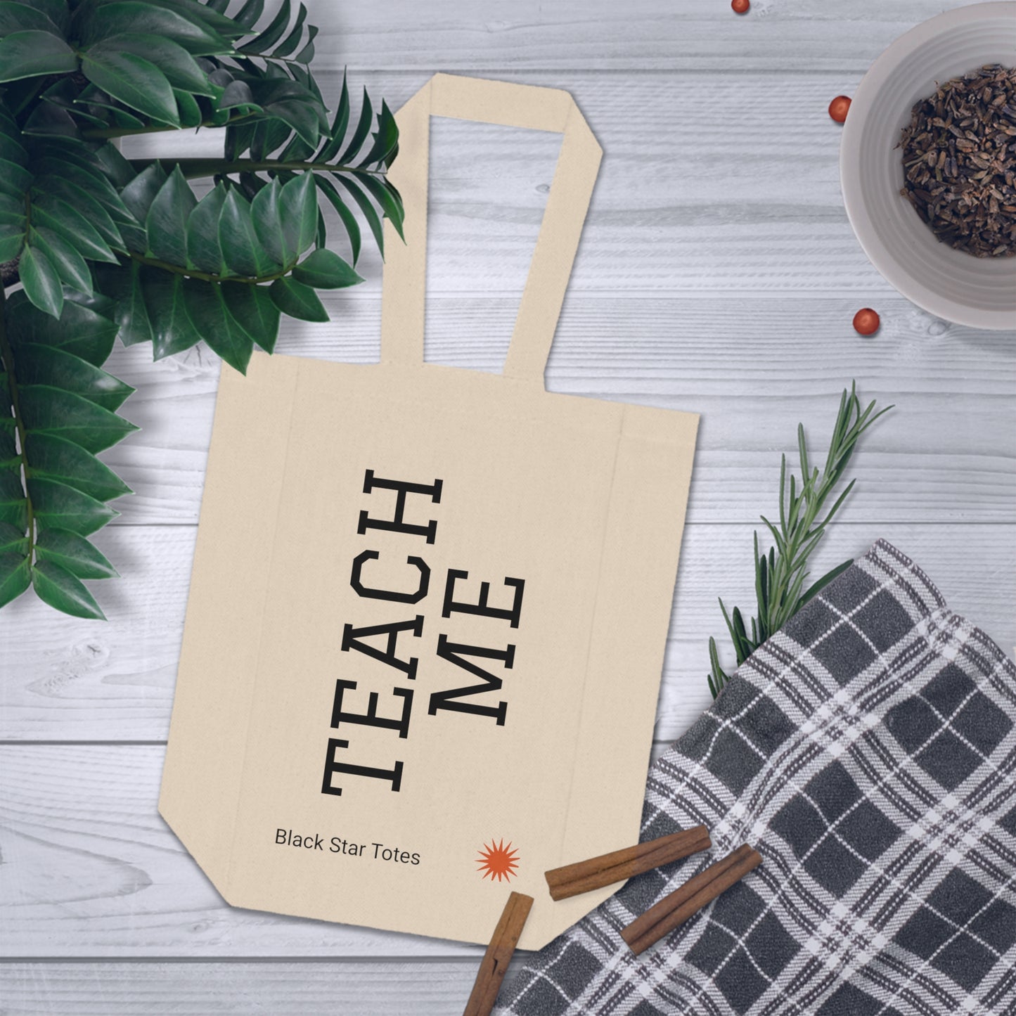 TEACH ME Double Wine Tote Bag
