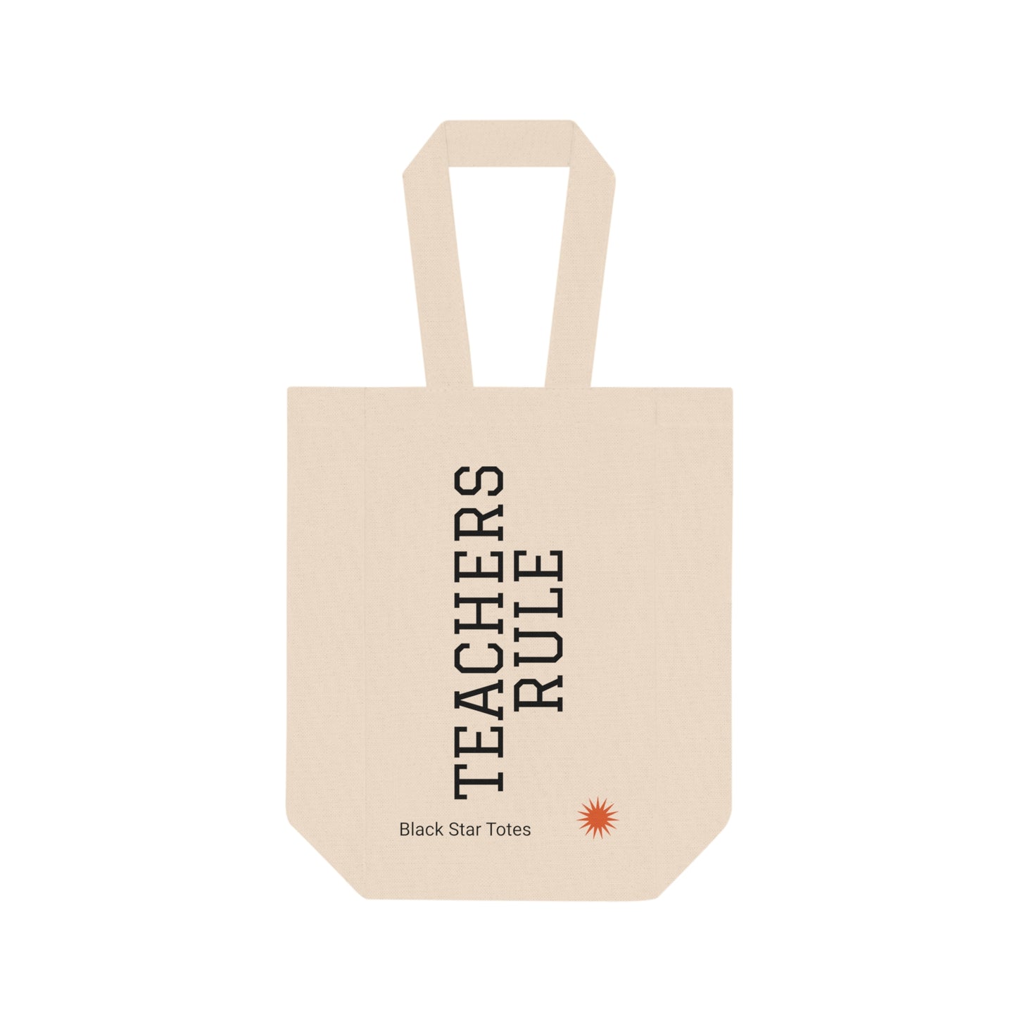 TEACHERS RULE Double Wine Tote Bag