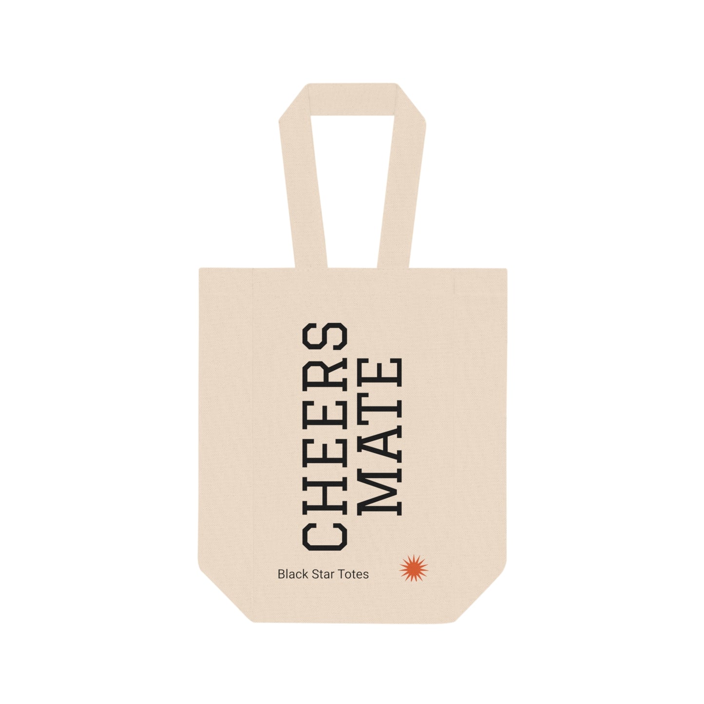 CHEERS MATE Double Wine Tote Bag