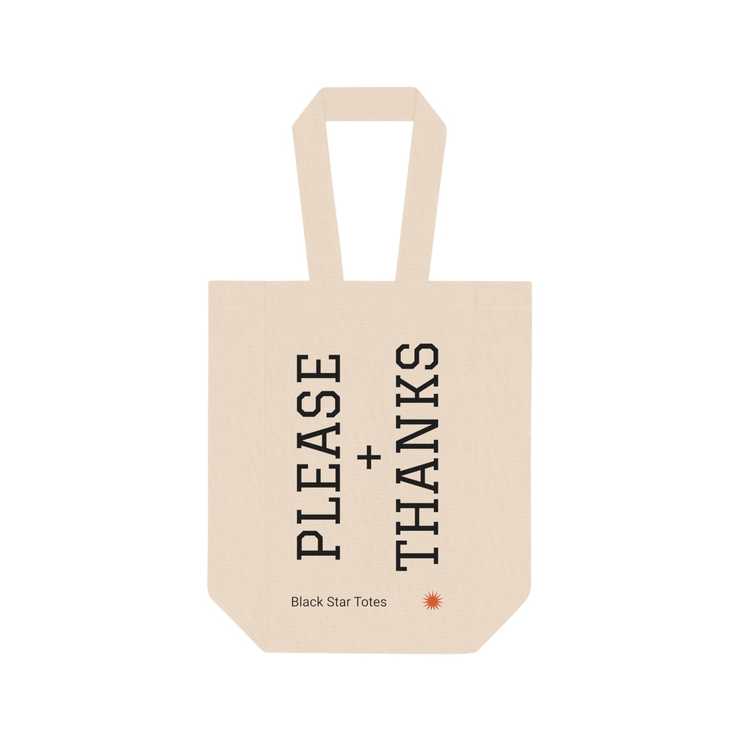 PLEASE + THANKS Double Wine Tote Bag