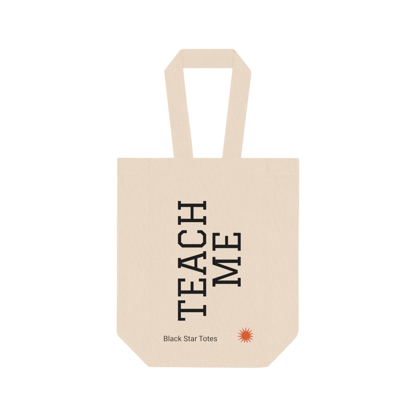 TEACH ME Double Wine Tote Bag