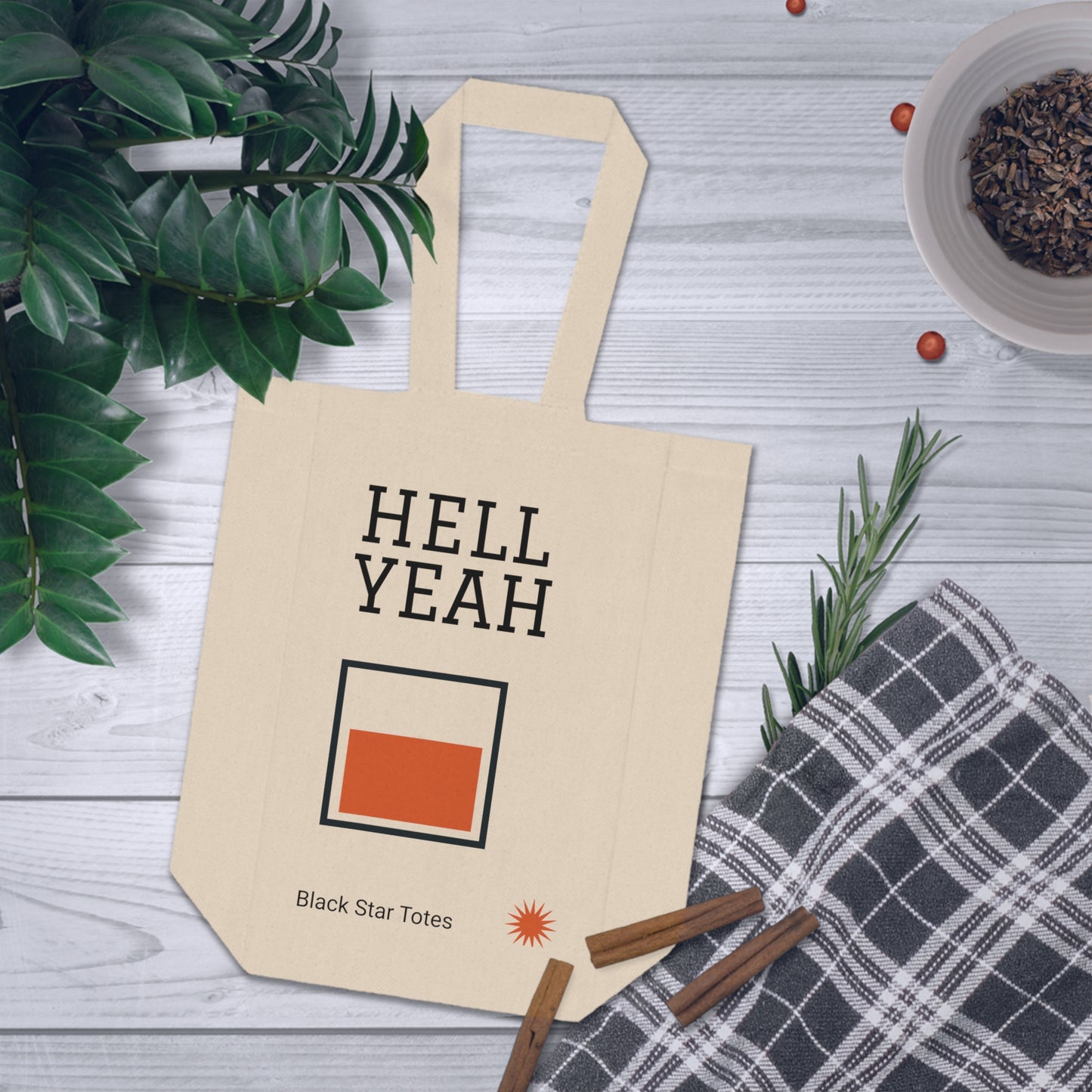 HELL YEAH Double Wine Tote Bag