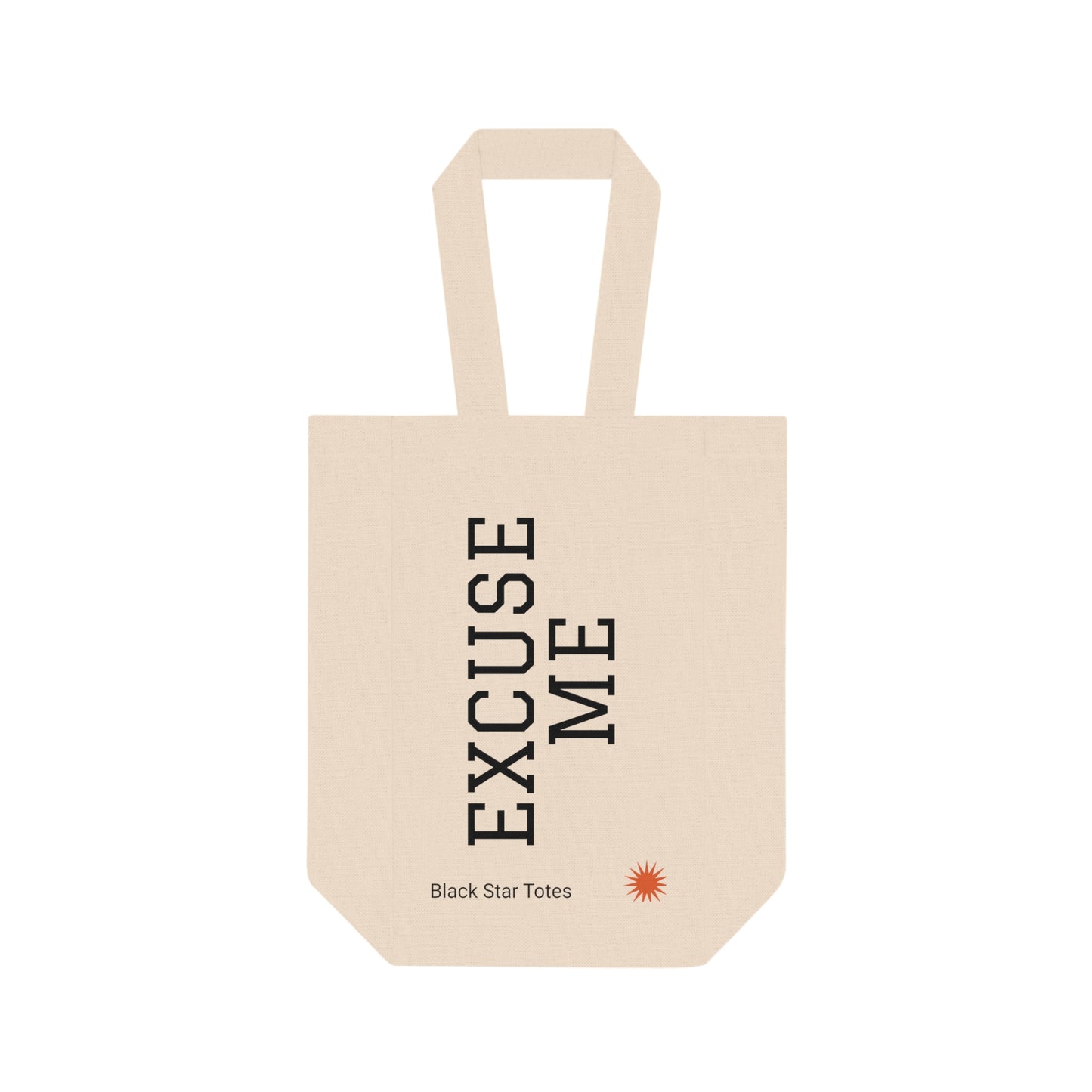 EXCUSE ME Double Wine Tote Bag