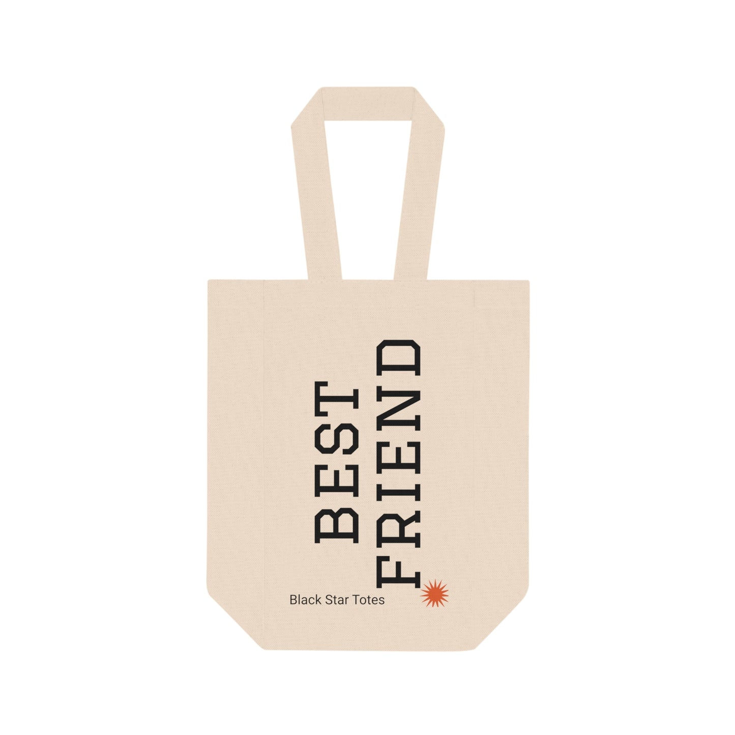 BEST FRIEND Double Wine Tote Bag