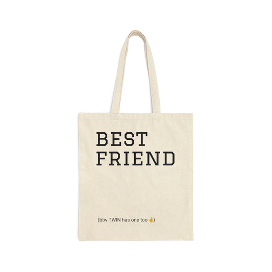 BESTIE Cotton Canvas Tote Bag