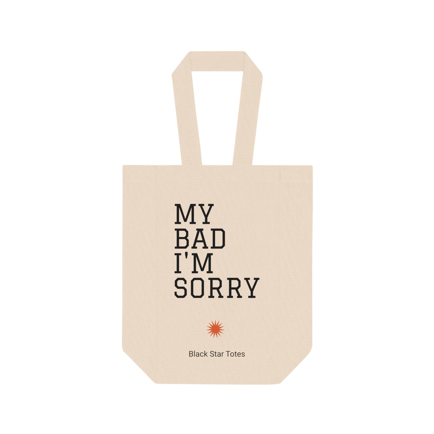 MY BAD Double Wine Tote Bag