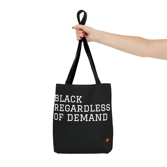 BLACK REGARDLESS TINY TOTE