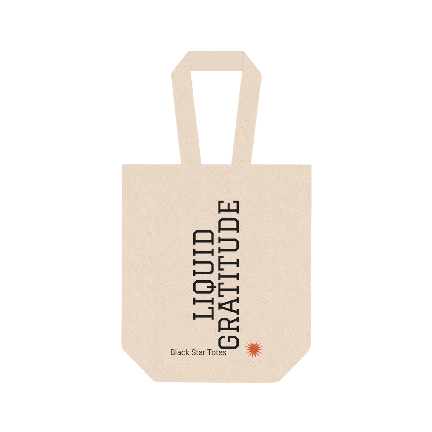 LIQUID GRATITUDE Double Wine Tote Bag